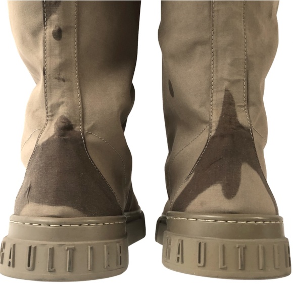 Jean Paul Gaultier Canvas Camouflage Combat Boots main image 6